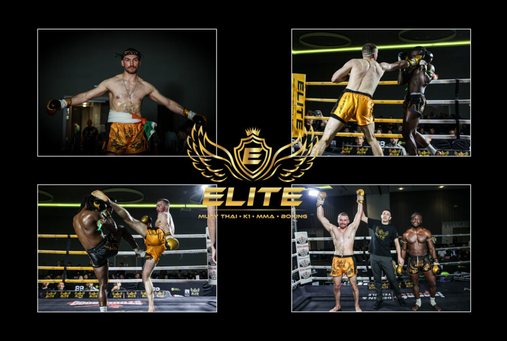 Personalised FightFrames print with four combat sports photographs